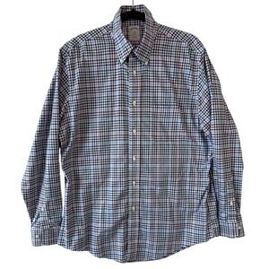 Brooks Brothers Regent Men's Long Sleeve Button Down Shirt‎ Plaid Cotton Size L